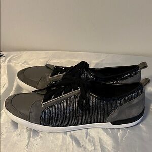 Calvin Klein Stylish Black and Gray Sneakers